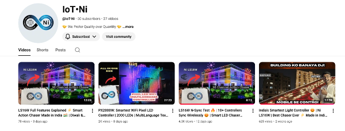 IoT Ni YouTube Channel